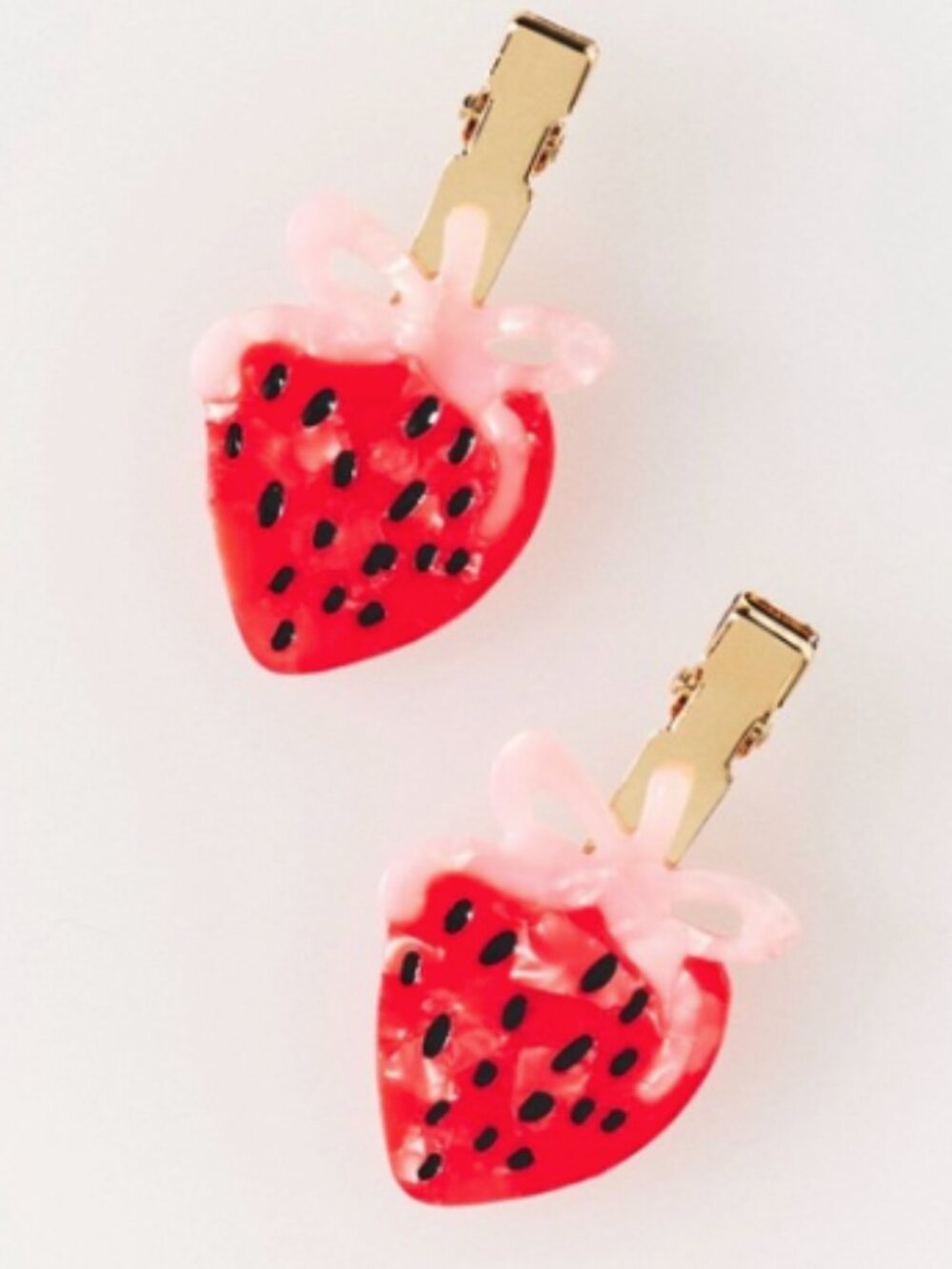 Anthropologie Berry Cute Crease Free Clips NWT